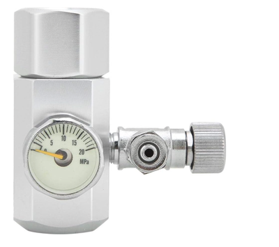 Valvula con Manometro CO2