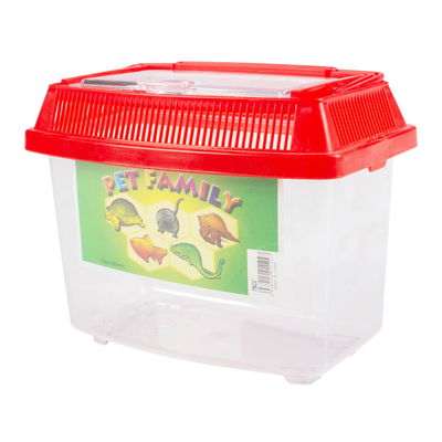 28x17x16cm Pecera Plástica de Frente Curvo