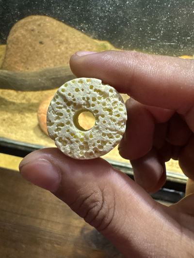 Anillo Ceramico Amarillo super liviano ultra poroso 250gr