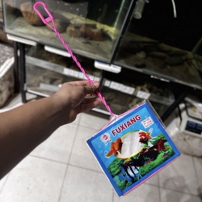 Red Blanca Mango de Alambre 17cm