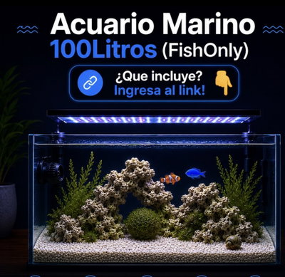 Acuario Marino 100litros Completo