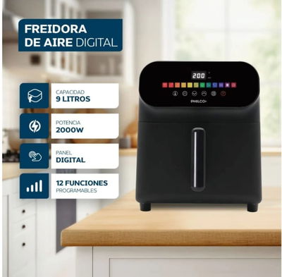 Freidora De Aire Philco 9 Litros 2000w Digital 