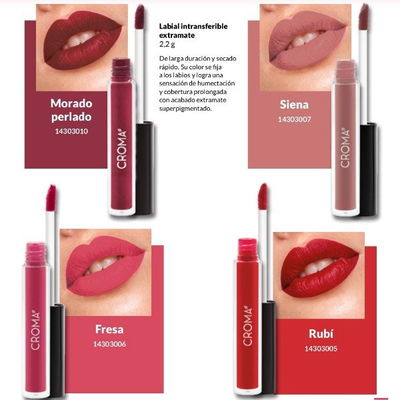 Labial intransferible extramate