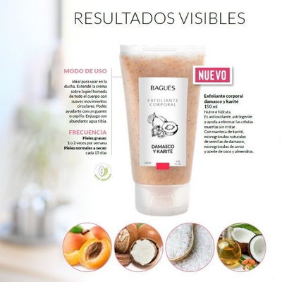 Exfoliante Corporal Damasco y Karité 150ml