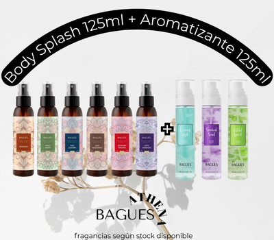 Combo body splash 125ml + aromatizante ambiental oriental 125ml