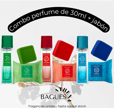 Combo 4 elementos (perfume 30ml + jabón)