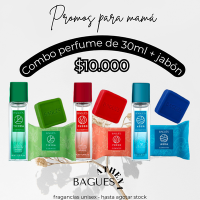 Combo 4 elementos (perfume 30ml + jabón)