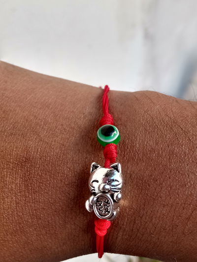 Pulsera  amuleto gatito Maneki Neko