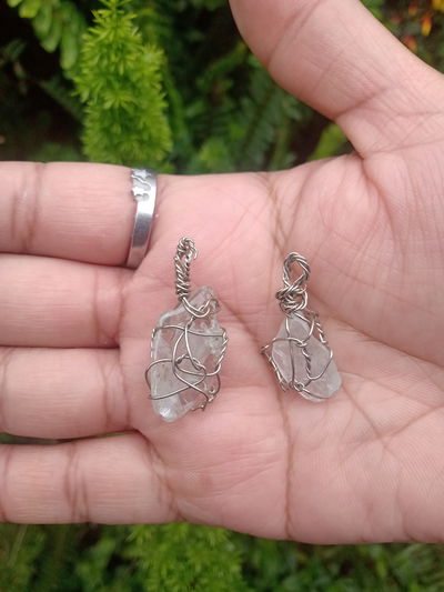 Dije cuarzo cristal medianas 