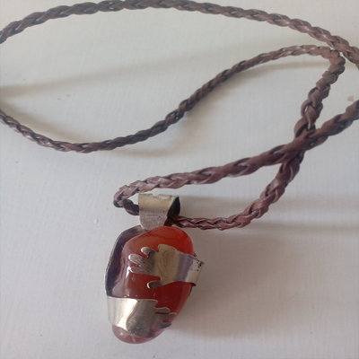 Collar abrazo cornalina 