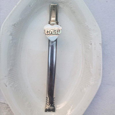 Bombilla   escudo boca Junior 