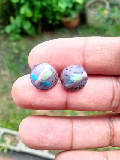 Aros violeta con colores