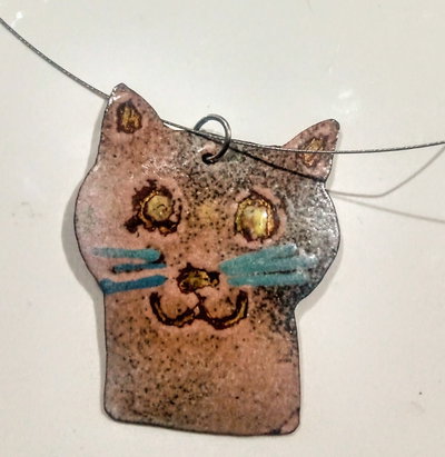 Collar gato esmaltado 
