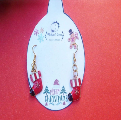 Aros pasante de botas navide帽as