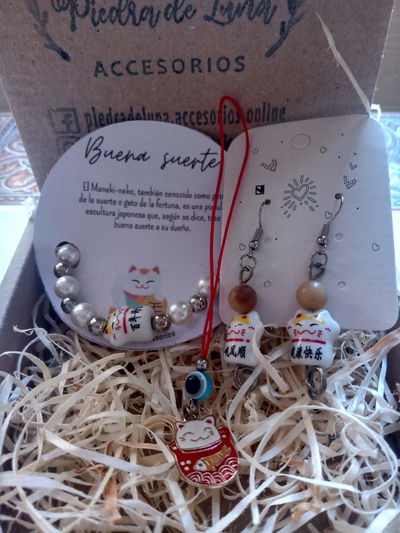 combo gatito de la suerte 