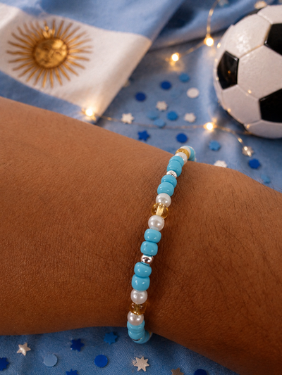 Pulsera de argentina  de hilo 