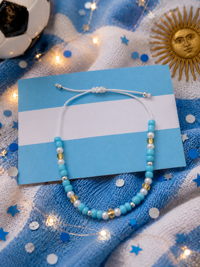 Pulsera de argentina  de hilo 
