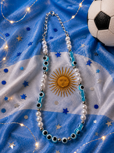 Collar amuleto de argentina 