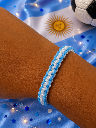 Pulsera macramé de argentina 