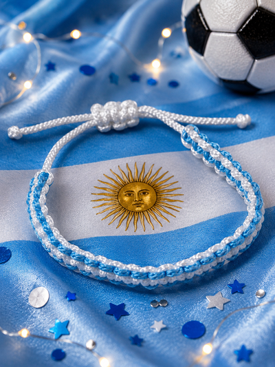 Pulsera macramé de argentina 
