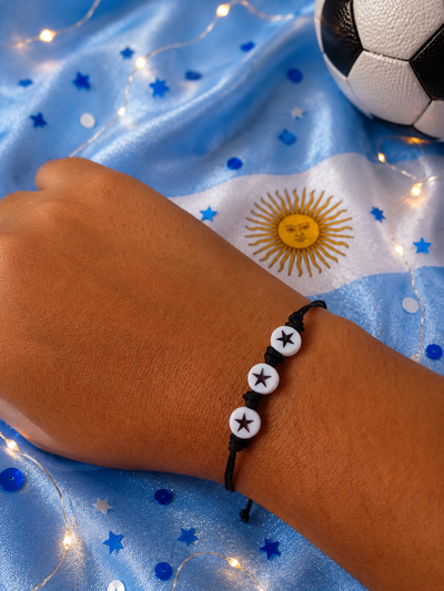 Pulsera tres estrellas  negras 