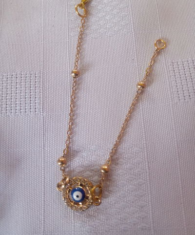 Pulsera ojo turco azul estras 