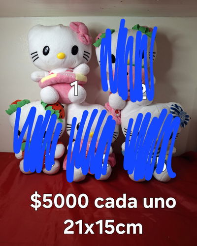 Peluche hello kitty 21x15cm