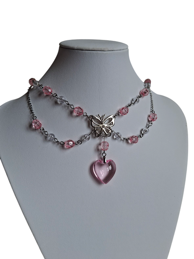 Collar Victoria - Acero (mariposa de material fundición)