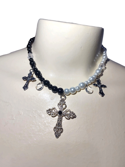 Collar Jules - Acero (cruces de material fundición)