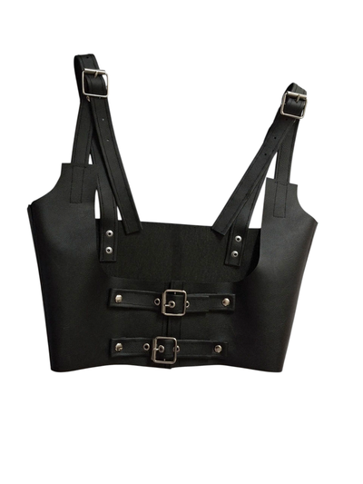 Corset underbust/Arnés "Stella" de ecocuero 