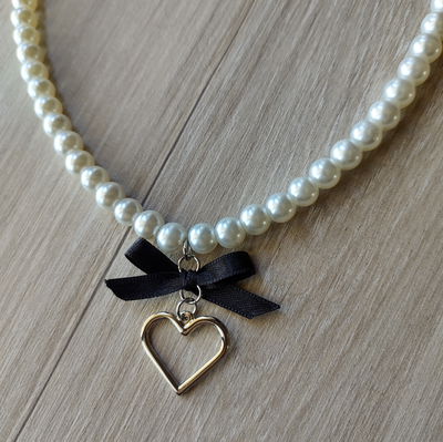 Collar Megan - Acero (corazón de material fundición)