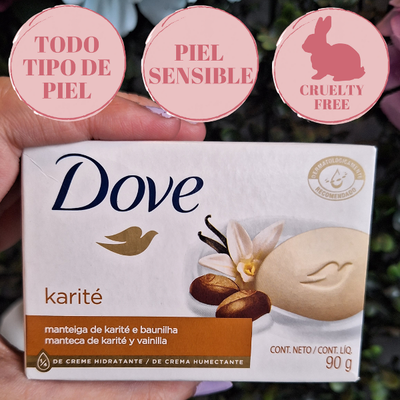 Jabón Corporal en Barra - Karité y Vainilla - 90g - Dove