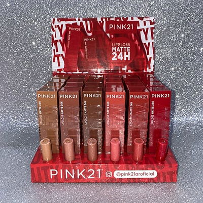 Labial líquido matte Beauty Pink 21 - 24hs de duración