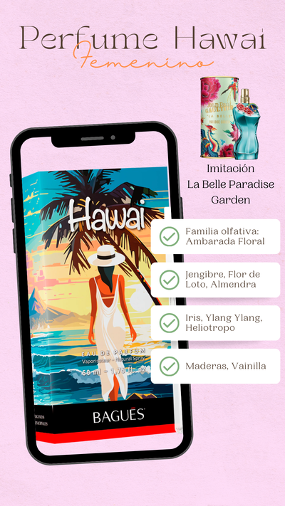 Perfume Hawai Bagués 50ml 