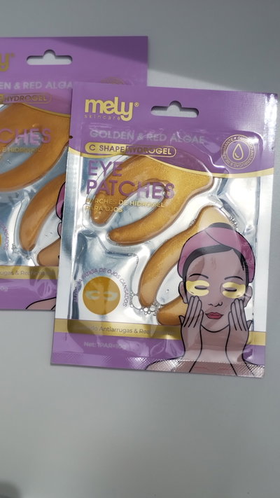 Parches Hidrogel para ojos Algas doradas y rojas en forma de C ANTIEDAD - MELY