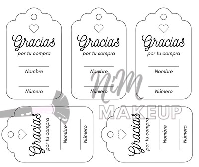 Tarjetas envío "Gracias por tu compra" (Producto digital - Entrega inmediata por mail)