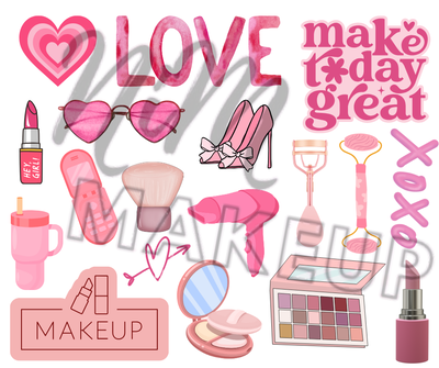Plantilla de stickers "Girly" (Producto digital - Entrega inmediata por mail)
