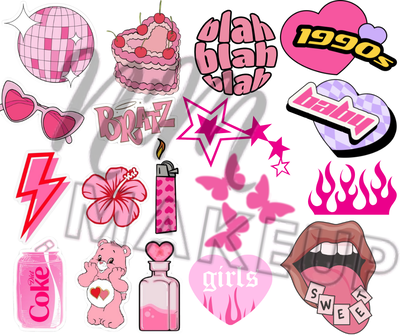 Plantilla de stickers "Bratz" (Producto digital - Entrega inmediata por mail)