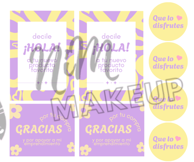 Kit Packaging Violeta (Producto digital - Entrega inmediata por mail)