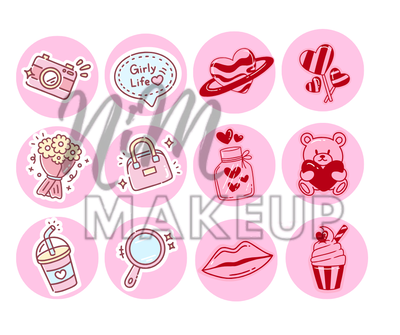 Plantilla de stickers "cutie" (Producto digital - Entrega inmediata por mail)