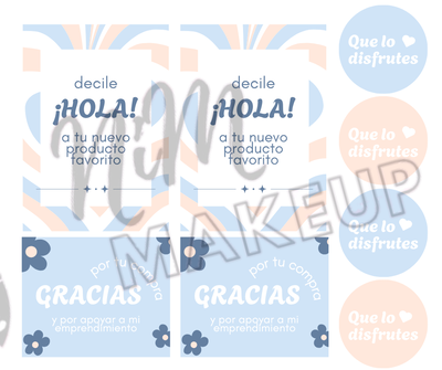 Kit Packaging Celeste (Producto digital - Entrega inmediata por mail)