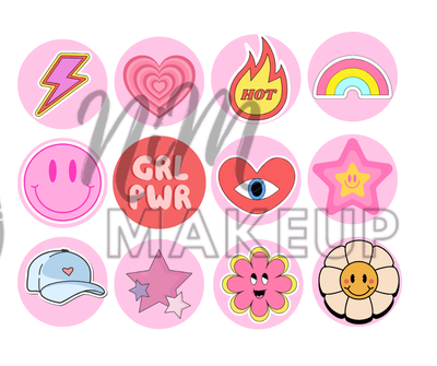 Plantilla de stickers "Aesthetic" (Producto digital - Entrega inmediata por mail)
