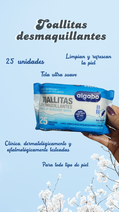 Toallitas desmaquillantes Algabo
