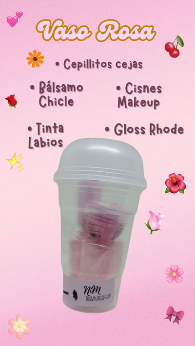 Combo Vaso Rosa