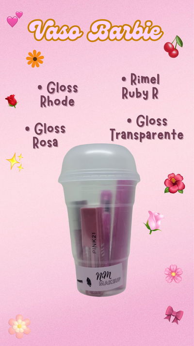 Combo Vaso Barbie