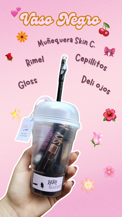 Combo Vaso Negro 