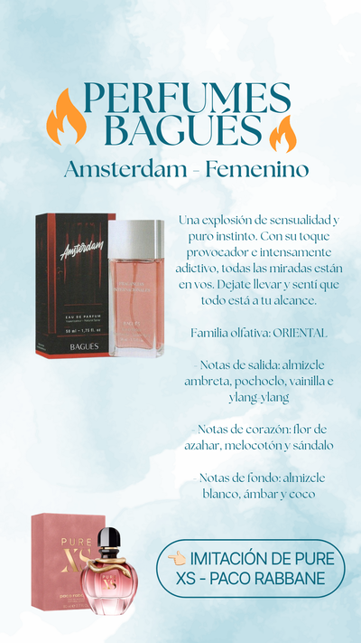 Perfume Amsterdam Femenino - Bagués 50ml