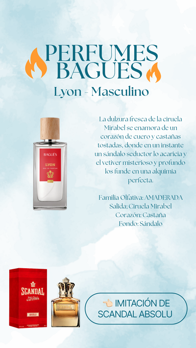 Perfume Lyon Masculino - Bagués 50ml 