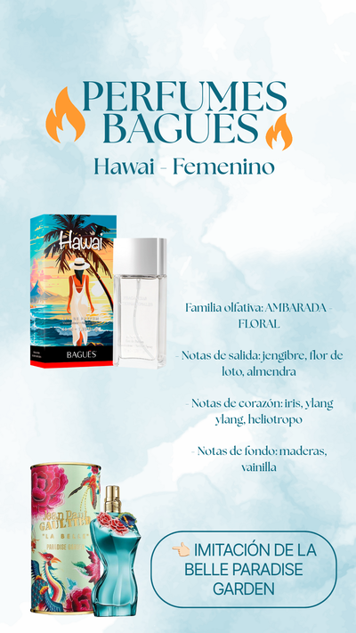 Perfume Hawai Femenino - Bagués 50ml