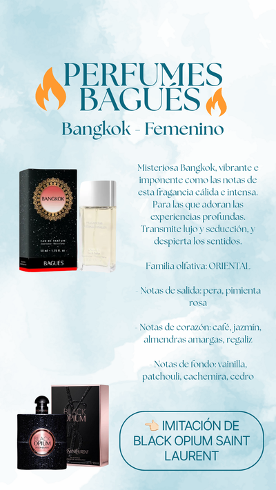 Perfume Bangkok Femenino - Bagués 50ml